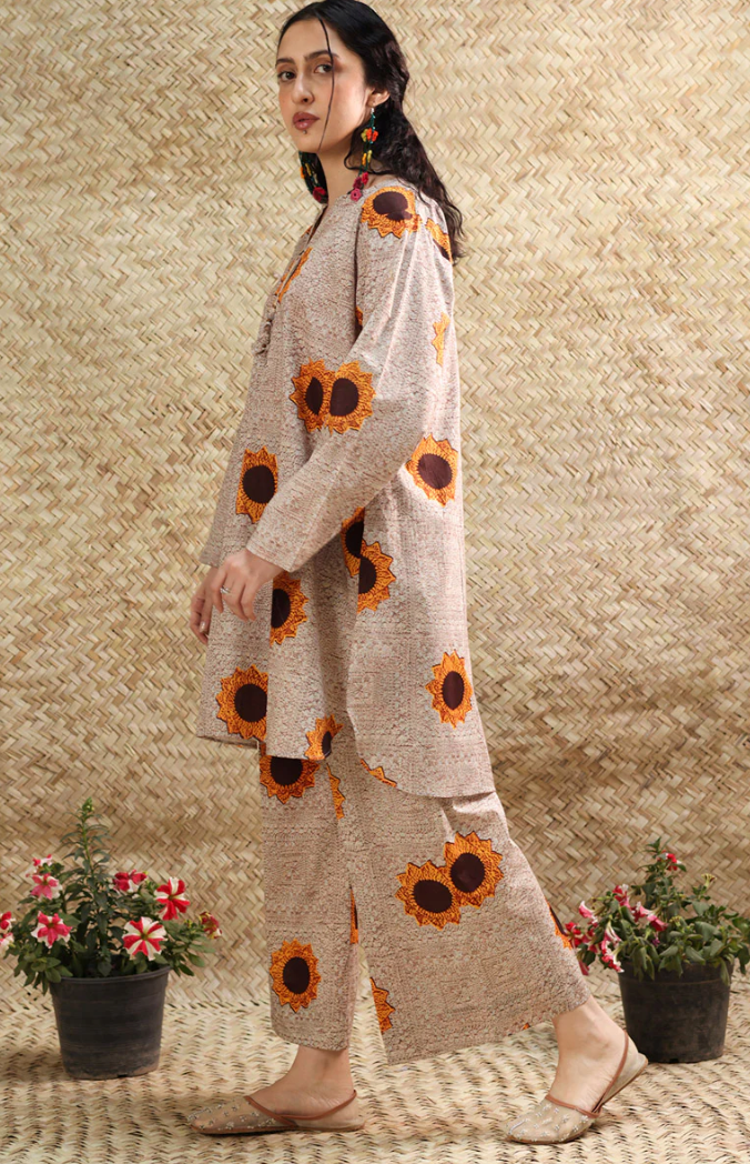 Sun Stitches Printed Set